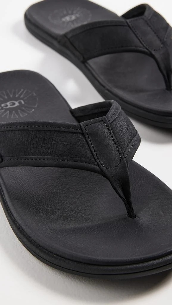 商品UGG|UGG Seaside Leather Flip Flops,价格¥598,第5张图片详细描述