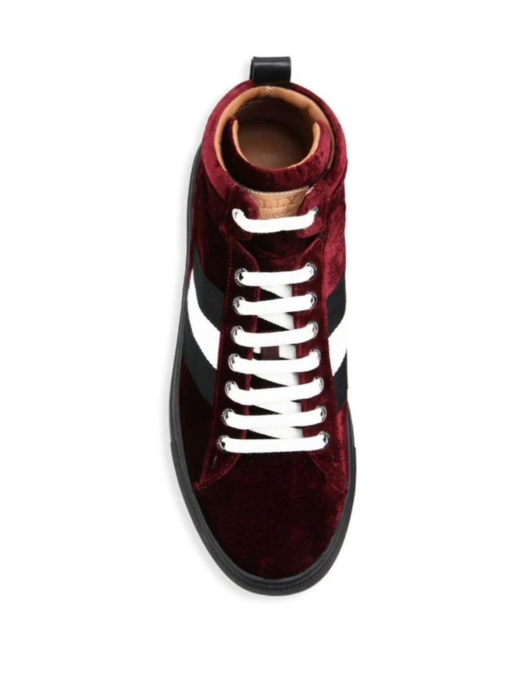 商品Bally|Hedern Velvet High-Top Sneakers,价格¥1791,第4张图片详细描述