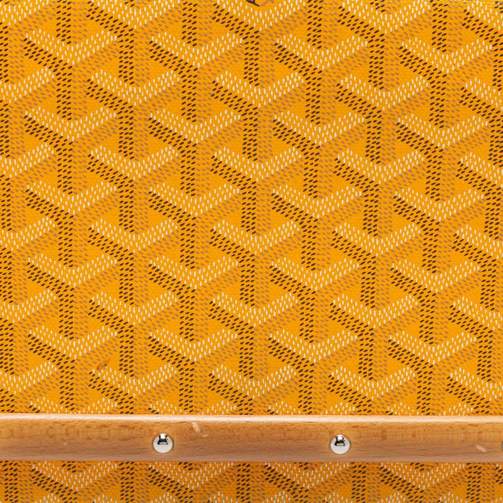 Goyard Yellow Goyardine Coated Canvas Monte Carlo Bois Clutch商品第5张图片规格展示