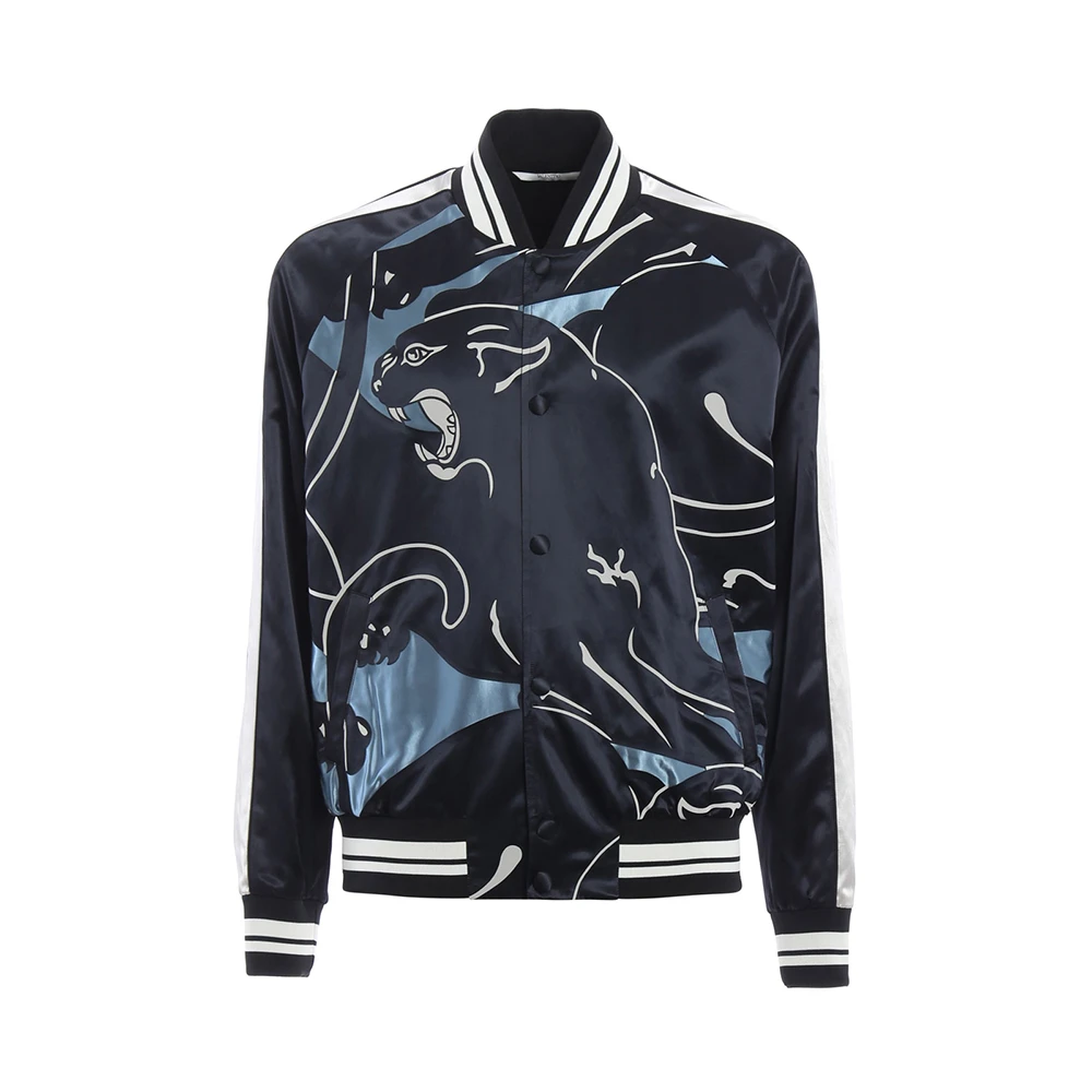 商品[国内直发] Valentino|VALENTINO 男士深蓝色印花外套 NV3CI0A9-4BK-S02,价格¥12237,第1张图片