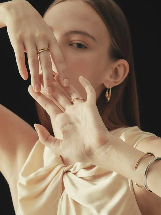 商品hyeres-lor|Champagne Moon 14K Ring M HL2R17236Y4,价格¥3727,第3张图片详细描述