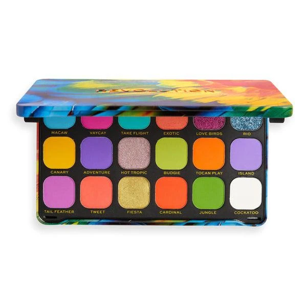 商品Makeup Revolution|Makeup Revolution Forever Flawless Bird of Paradise Eyeshadow Palette,价格¥43,第1张图片