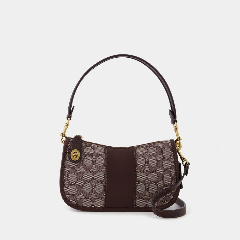 商品Coach|Swinger Crossbody - Coach - Oak Maple - Jacquard,价格¥4120,第1张图片