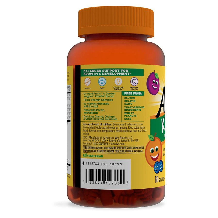 商品Nature's Way|Alive! Kid's Multivitamin Gummy,价格¥84,第2张图片详细描述