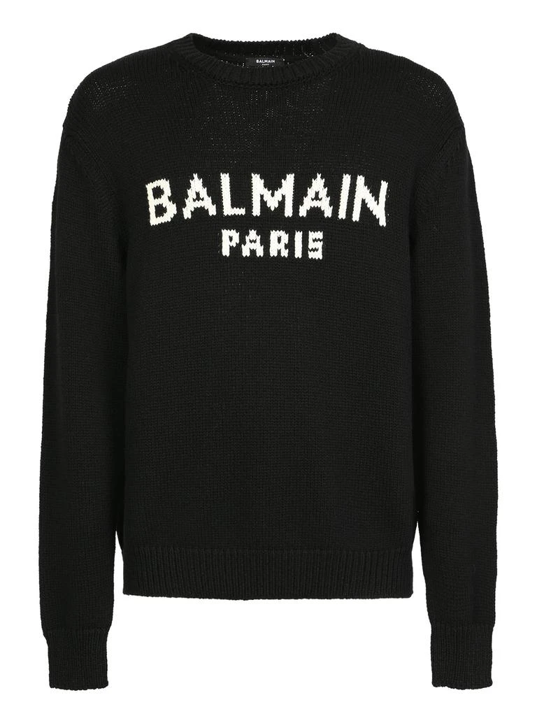 商品Balmain|BALMAIN BALMAIN BASIC SWEATER MADE ENTIRELY OF WOOL, PRACTICAL AND CASUAL,价格¥4846,第1张图片