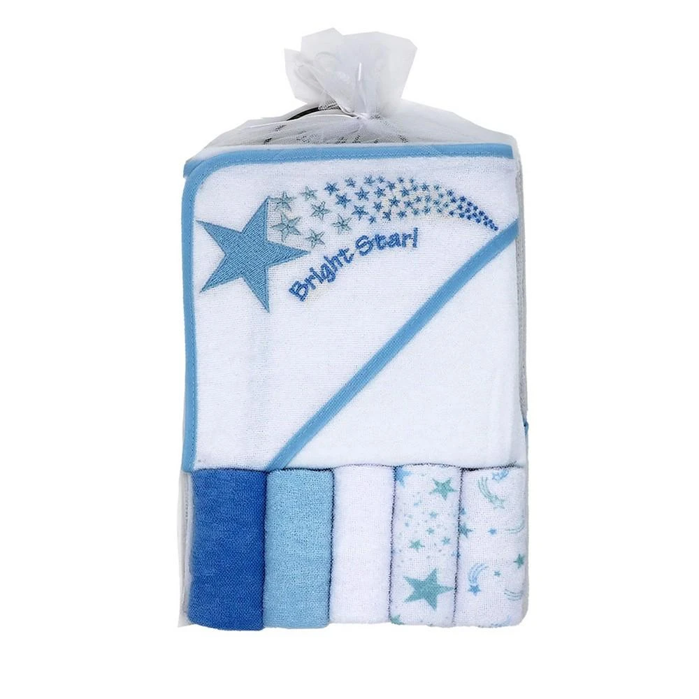 商品Amor Bebe|Baby Boys Bath Towel and Washcloth, 6 Piece Set,价格¥129,第1张图片