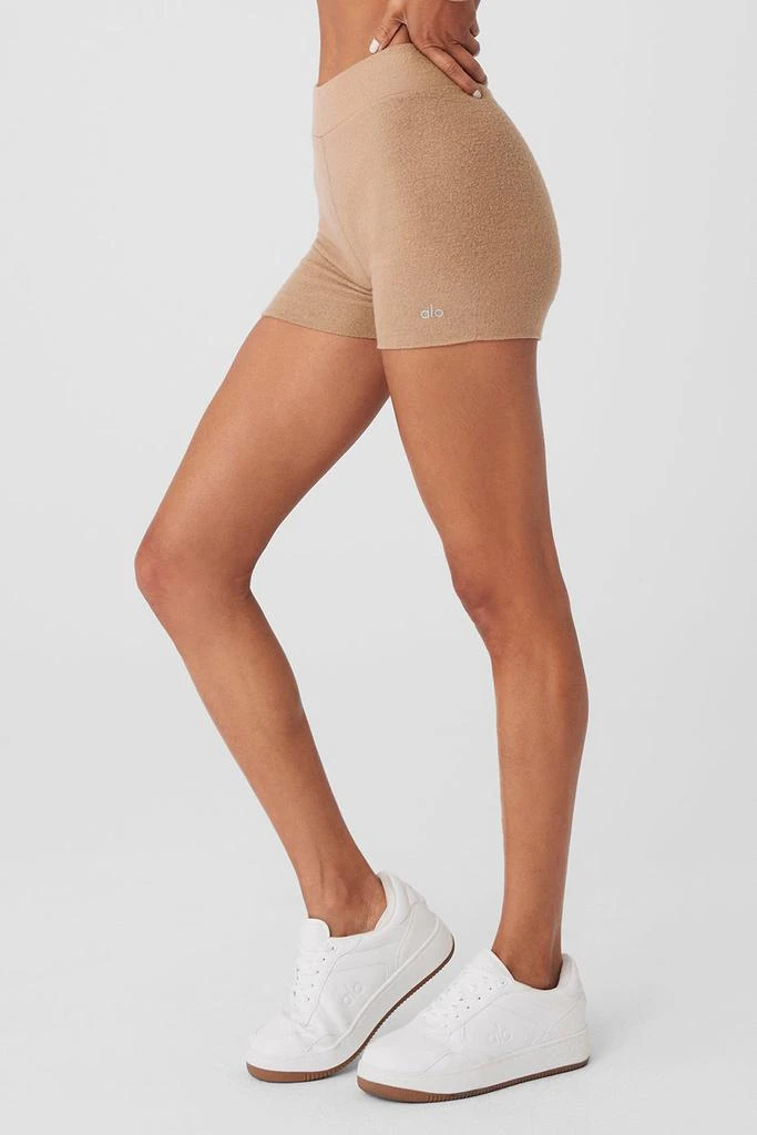 商品Alo|Alolux High-Waist Me Time Short - Toasted Almond,价格¥446,第4张图片详细描述