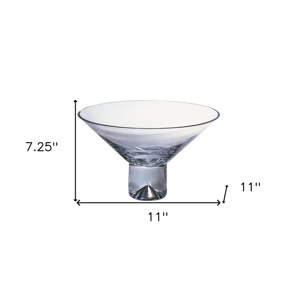 商品Homezia|11 Mouth Blown Crystal Centerpiece Or Fruit Bowl,价格¥1062,第4张图片详细描述