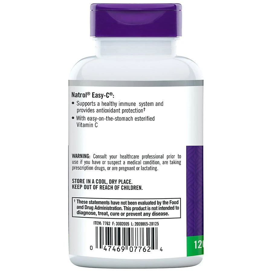 商品Natrol|Easy-C 500 mg, Immune Health, Tablets,价格¥89,第2张图片详细描述