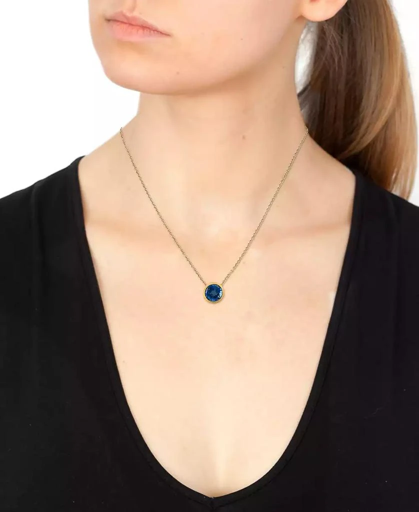 商品Effy|EFFY® Round Gemstone 18" Pendant Necklace in 14K Gold Plated Silver,价格¥1224,第2张图片详细描述
