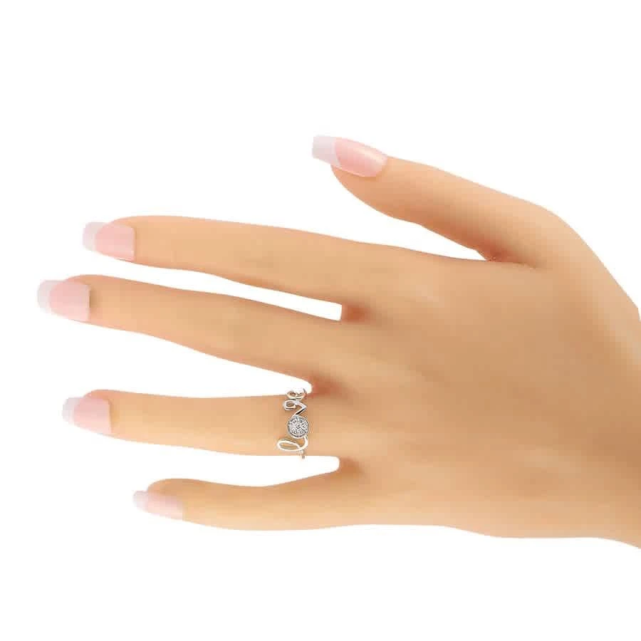 商品LB Exclusive|14K White Gold 0.10 ct Diamond Love Ring,价格¥2046,第3张图片详细描述