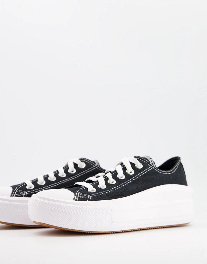 商品Converse|Converse Chuck Taylor All Star Move Ox trainers in black,价格¥719,第1张图片