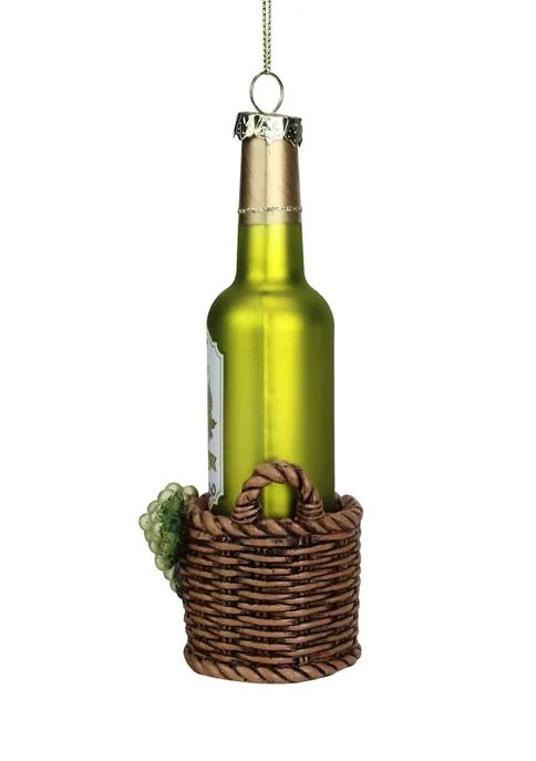 商品Northlight|6.25Inch Green and Brown Hanging Glass Wine Bottle Christmas Ornament,价格¥541,第3张图片详细描述