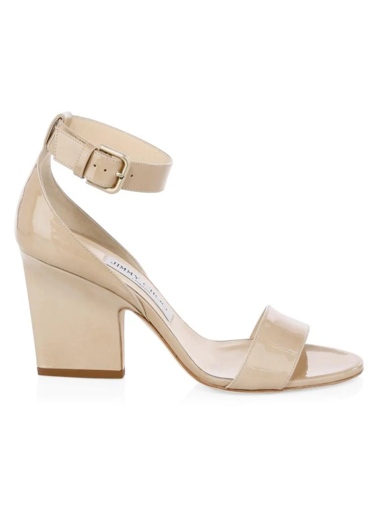 商品Jimmy Choo|Edina Patent Leather Ankle-Strap Sandals,价格¥2024,第1张图片