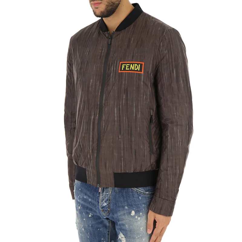 Fendi 芬迪 男士棉纶咖啡色外套 FAA571-A0DA-F0GME 商品