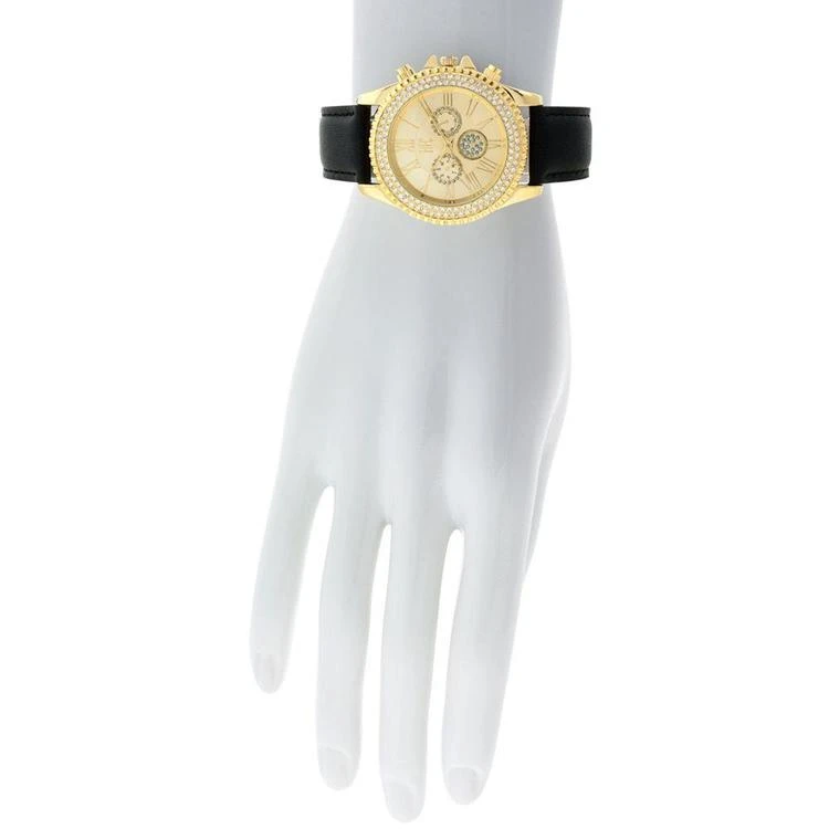 商品INC International|Women's Black Leather Strap Watch 40mm, Only at Macy's,价格¥278,第3张图片详细描述