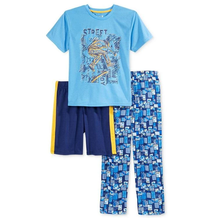 商品Max & Olivia|大/小童3-Pc. Street Game Pajama Set, Little Boys (2-7) & Big Boys (8-20),价格¥73,第2张图片详细描述