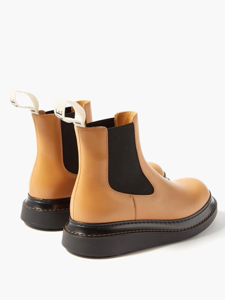 Rubber-trimmed leather Chelsea boots 商品