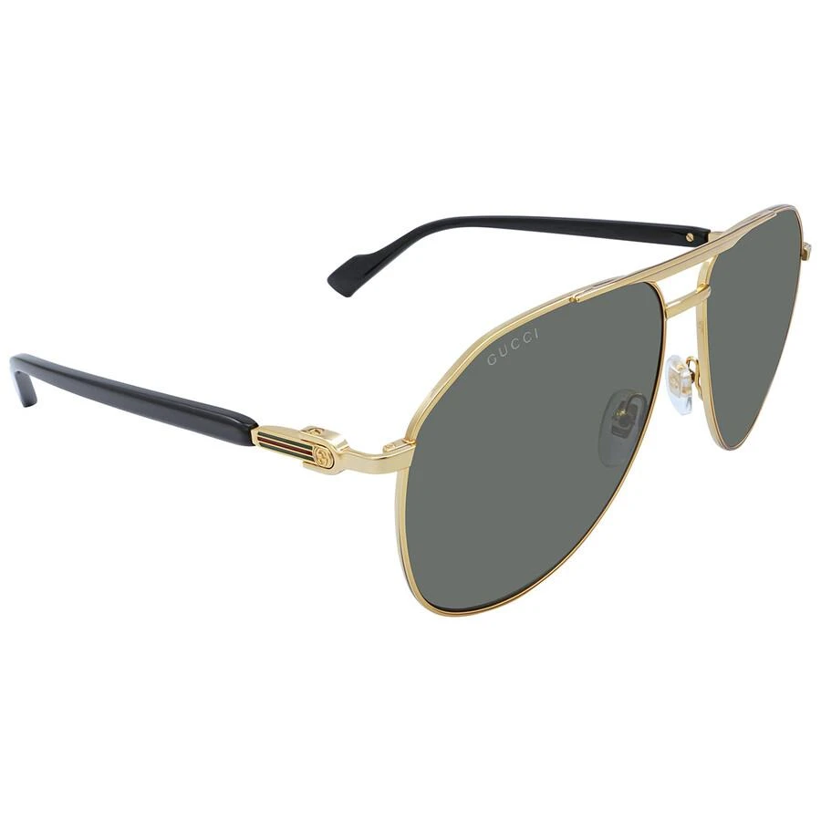 商品Gucci|Gucci Grey Pilot Unisex Sunglasses GG1220S 001 59,价格¥1916,第2张图片详细描述