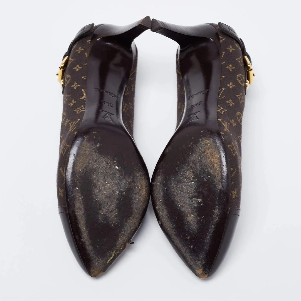 Louis Vuitton Brown Monogram Canvas and Leather Idylle Cap Toe Pumps Size 36.5 商品