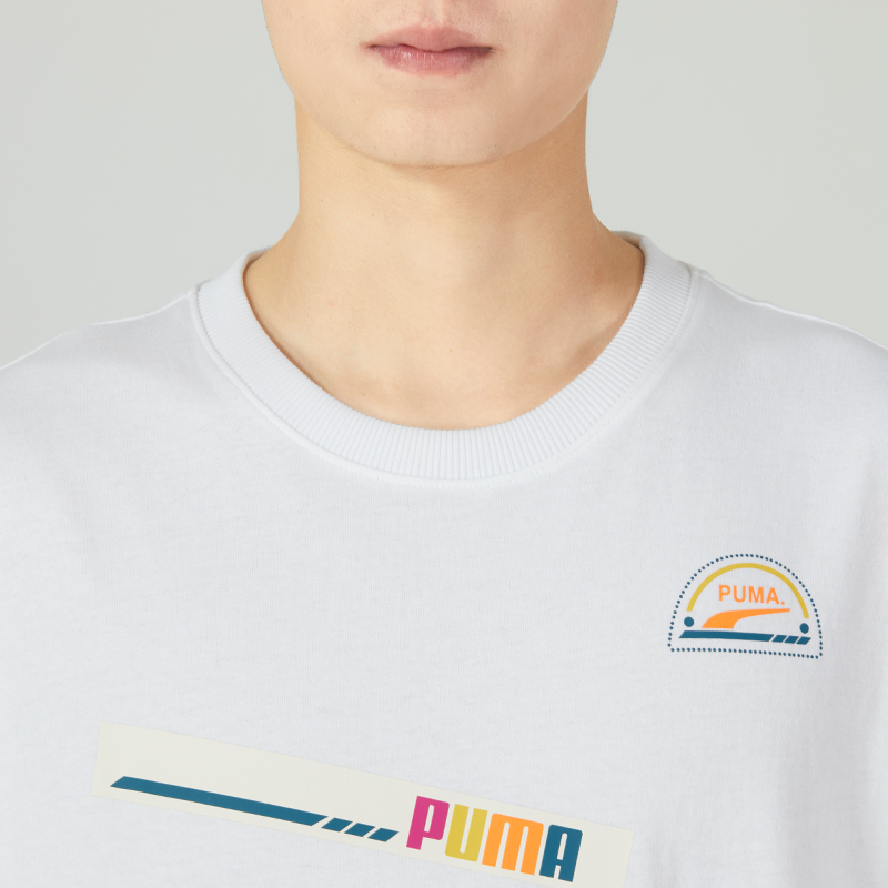 PRINT MIX BADGE TEE男女运动休闲短袖T恤商品第6张图片规格展示