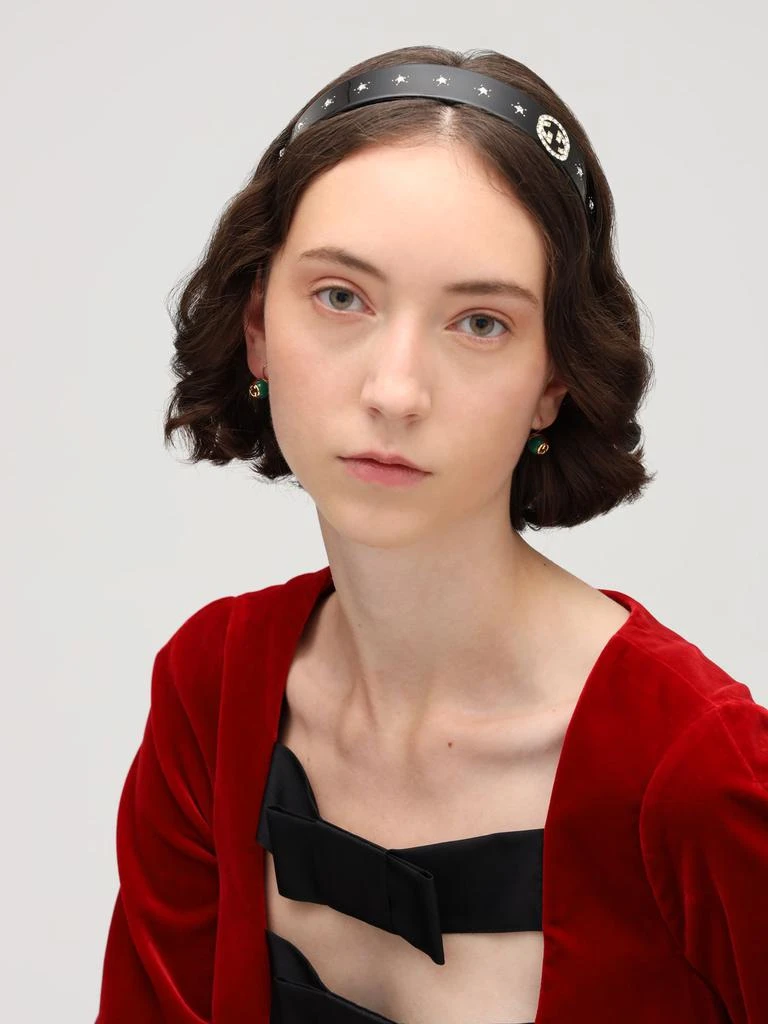 商品Gucci|Original Gg Plexi & Crystal Headband,价格¥3525,第1张图片详细描述