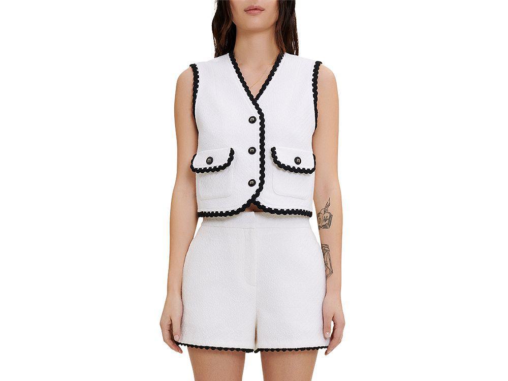 商品Maje|Vitosio Tweed Vest,价格¥1522,第1张图片