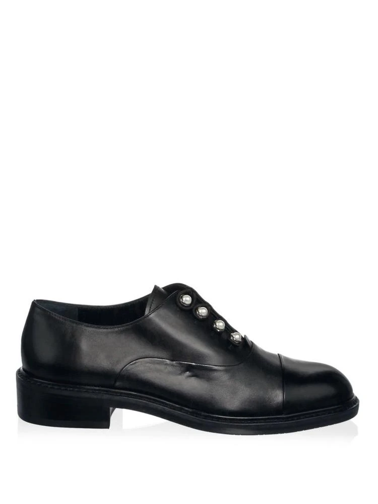 商品Stuart Weitzman|Mrspat Brando Leather Oxfords,价格¥1364,第5张图片详细描述