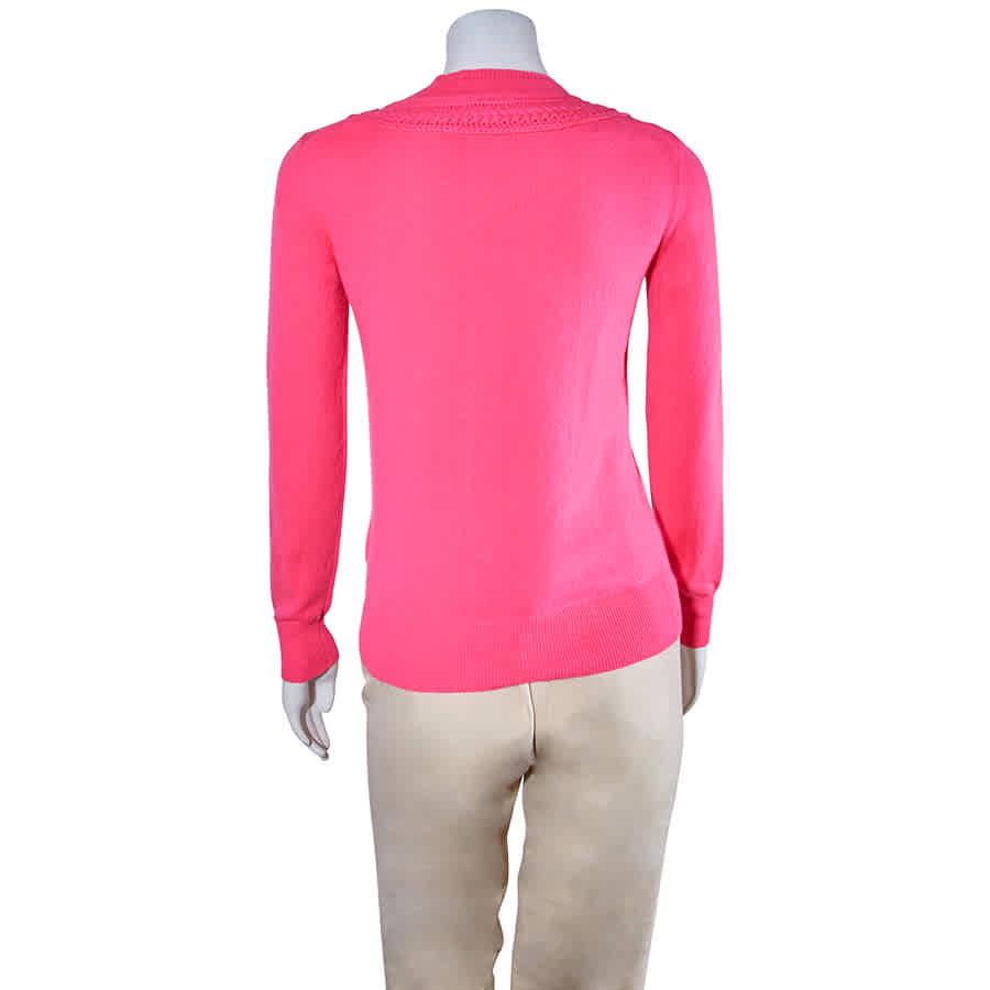 Burberry Ladies Rose Cash Sweater W Crocht But, Size X-Small商品第3张图片规格展示