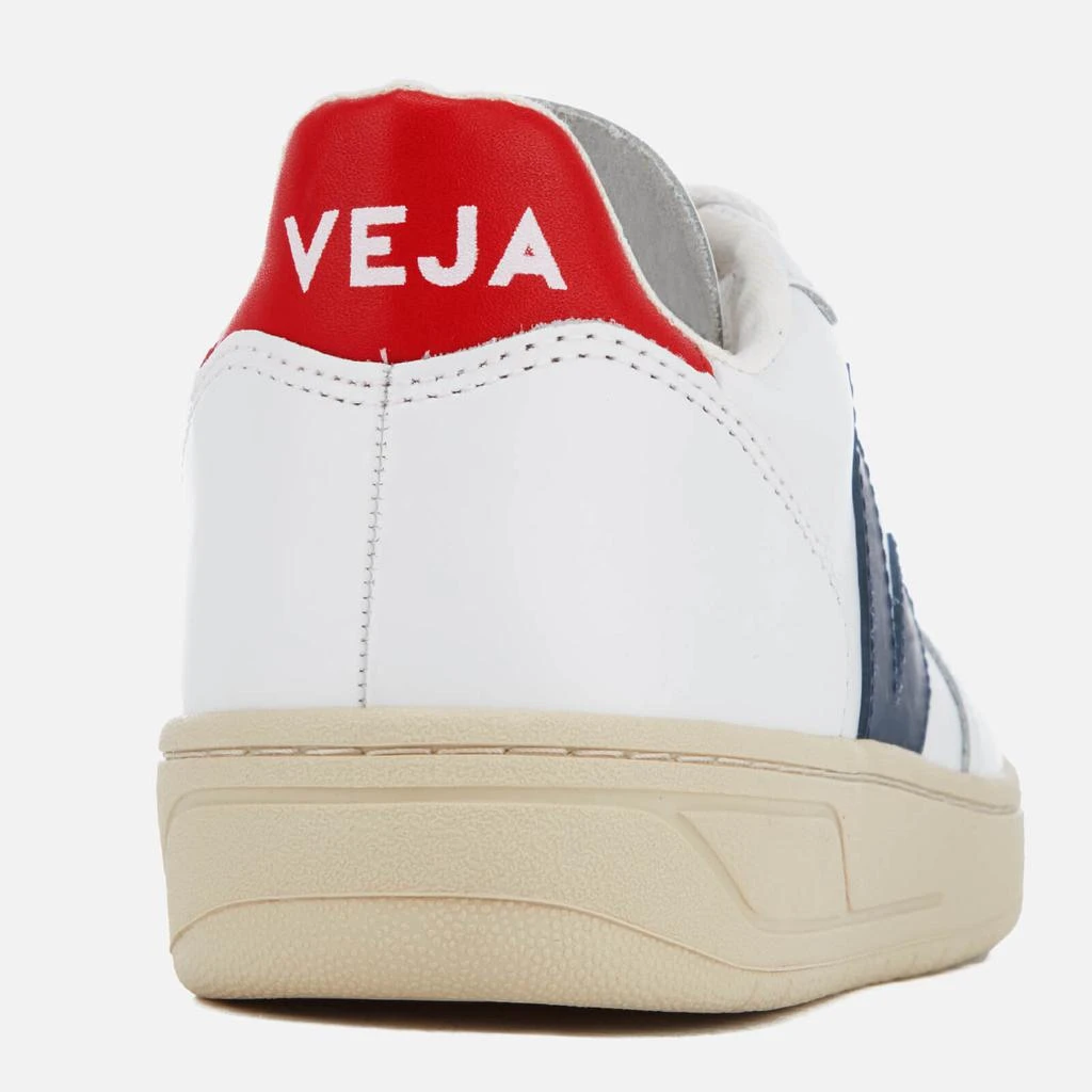 Veja Women's V-10 Leather Trainers - Extra White/Nautica/Pekin 商品