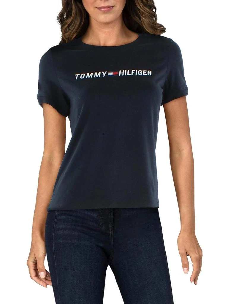 商品Tommy Hilfiger|Womens Logo Crew Neck T-Shirt,价格¥200,第5张图片详细描述