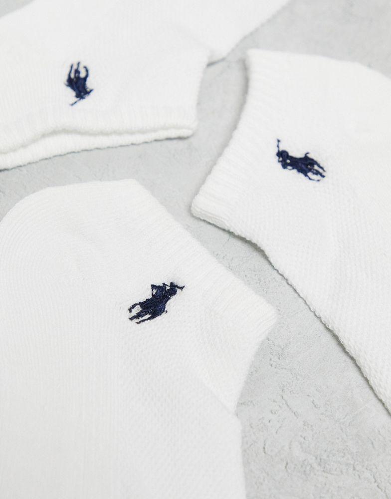 商品Ralph Lauren|Polo Ralph Lauren 6 pack logo socks in white,价格¥286,第1张图片