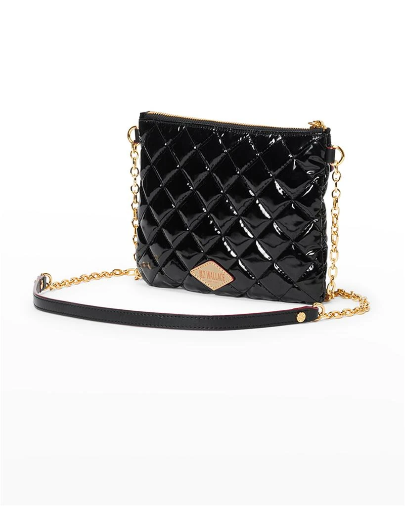 商品MZ Wallace|Ruby Patent Quilted Crossbody Bag,价格¥1121,第2张图片详细描述