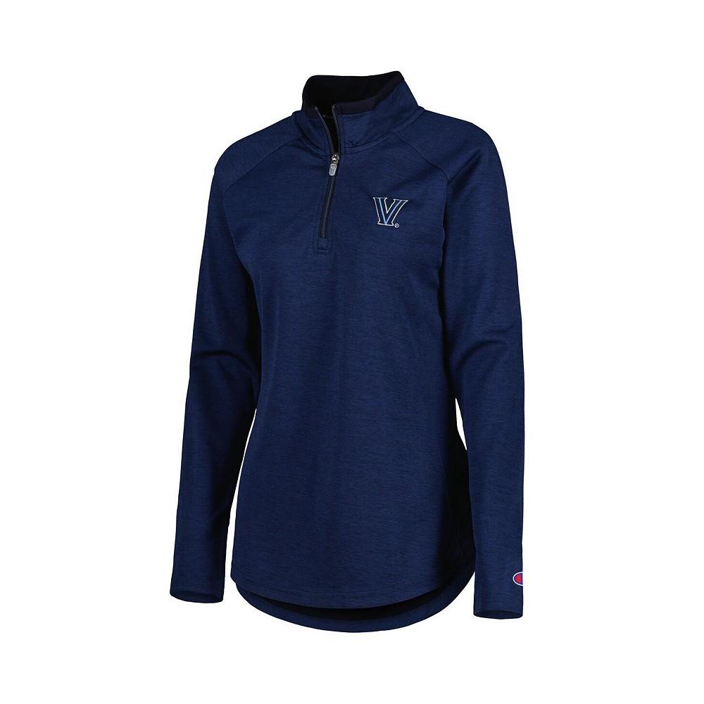 Women's Navy Villanova Wildcats Core Raglan Quarter-Zip Jacket商品第4张图片规格展示