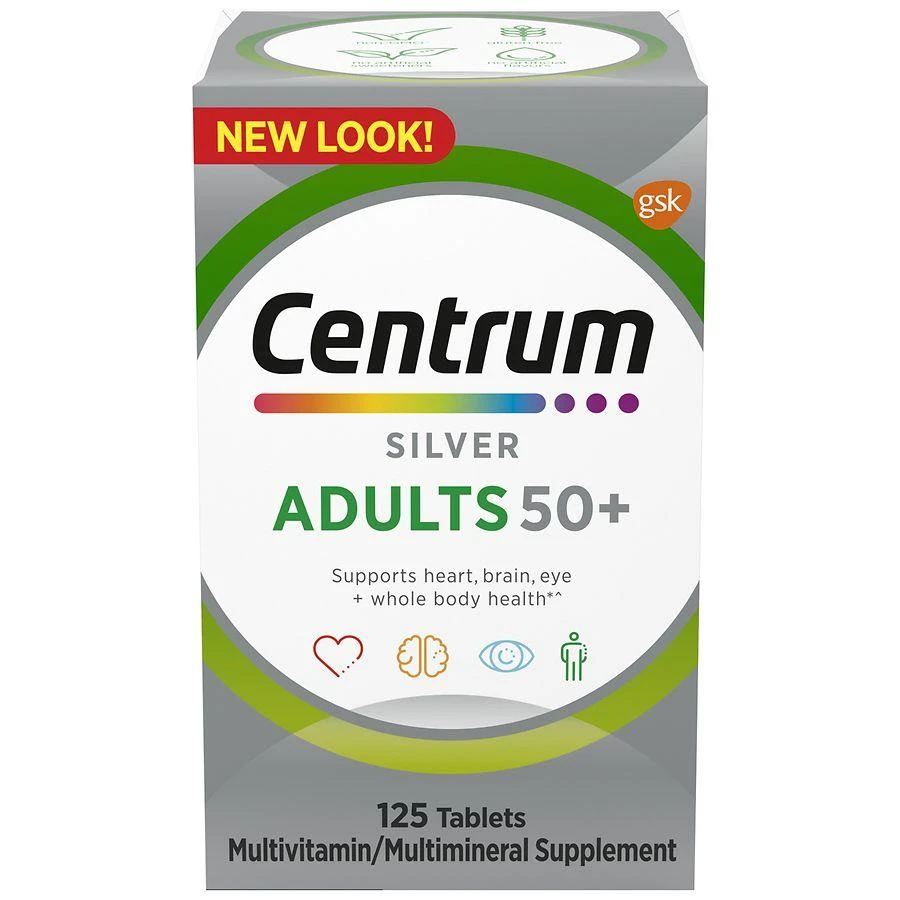 商品Centrum|Adult 50+, Multivitamin & Multimineral Supplements Tablets,价格¥126,第1张图片