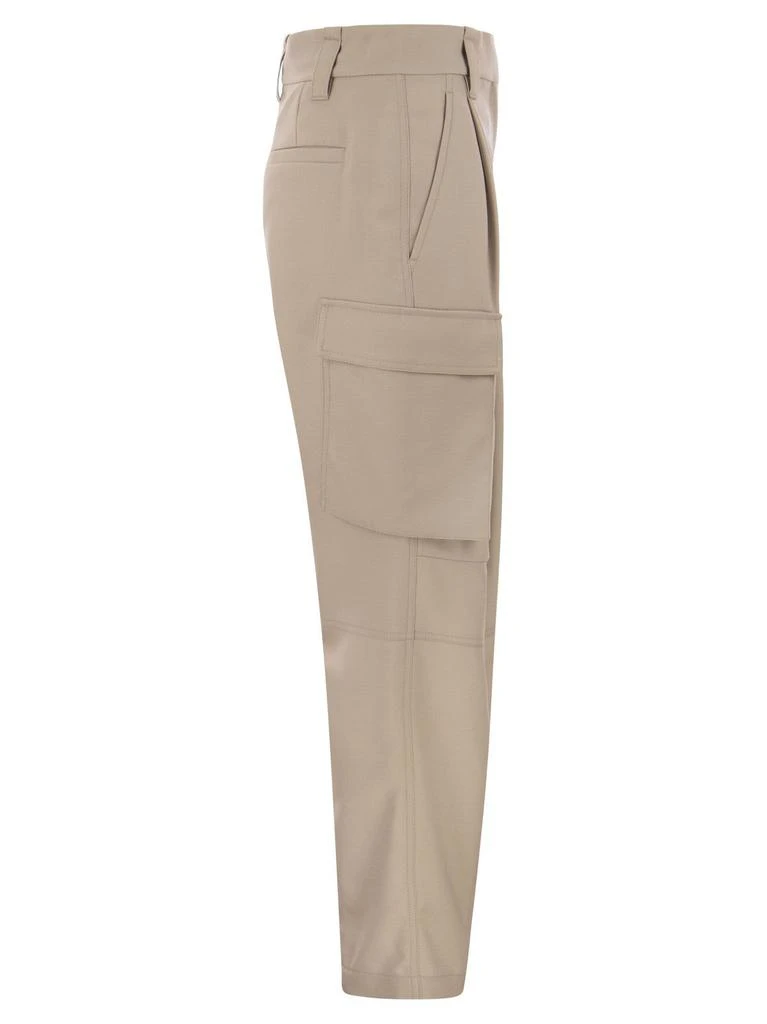 商品Brunello Cucinelli|Brunello Cucinelli Cargo Tailored Trousers,价格¥9212-¥10528,第3张图片详细描述
