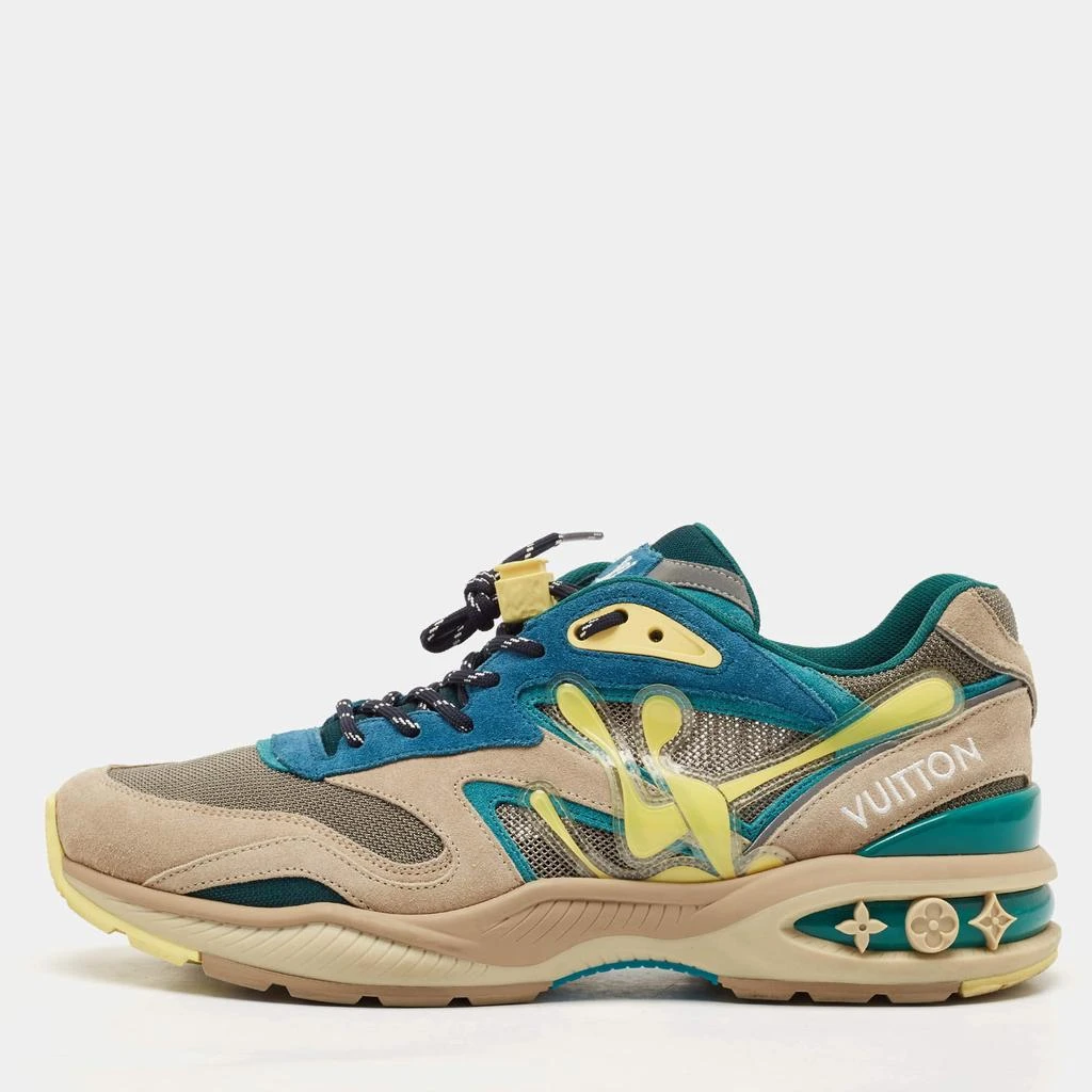 商品[二手商品] Louis Vuitton|Louis Vuitton Multicolor Leather and Mesh LV Trail Sneakers Size 42.5,价格¥4319,第1张图片