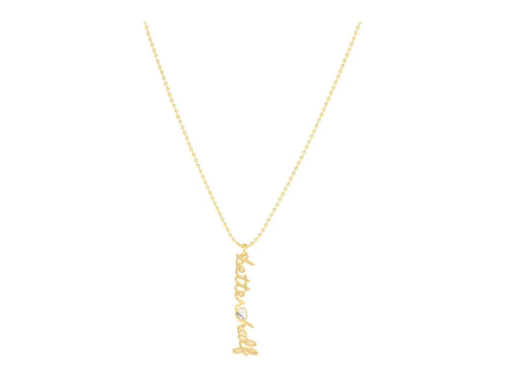 商品Kate Spade|Say Yes Better Half Charm Pendant Necklace,价格¥138,第1张图片