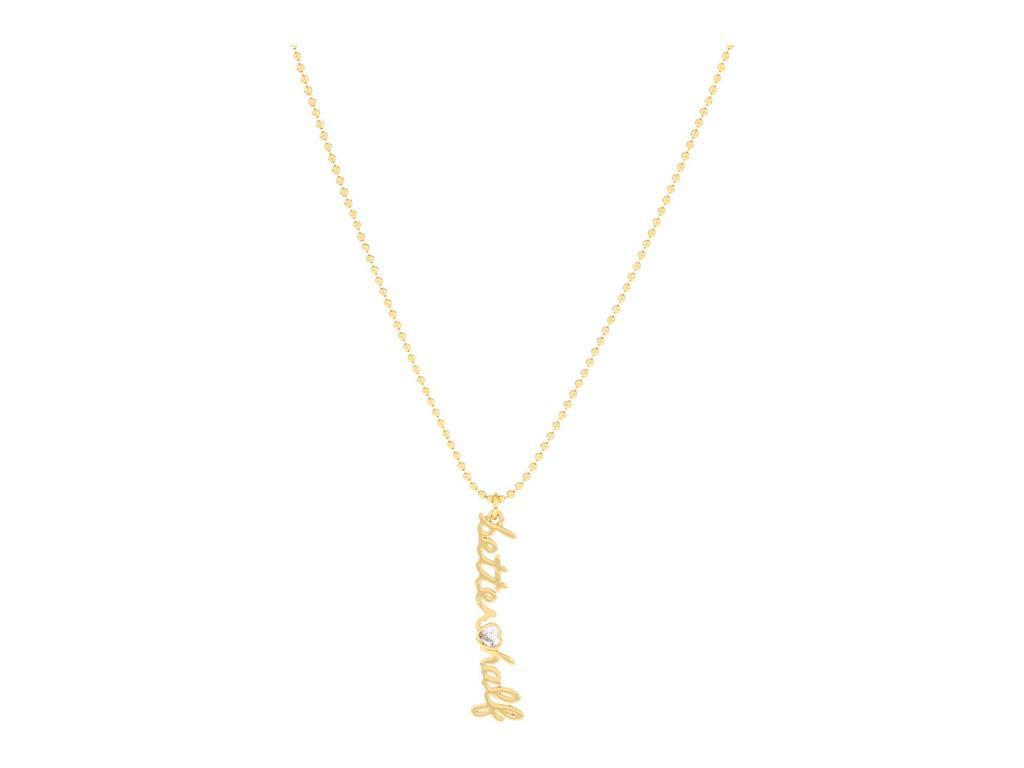 商品Kate Spade|Say Yes Better Half Charm Pendant Necklace,价格¥178,第1张图片