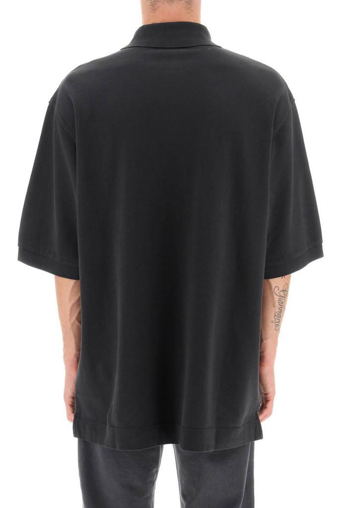 Acne studios oversized polo shirt with embroidered logo商品第3张图片规格展示