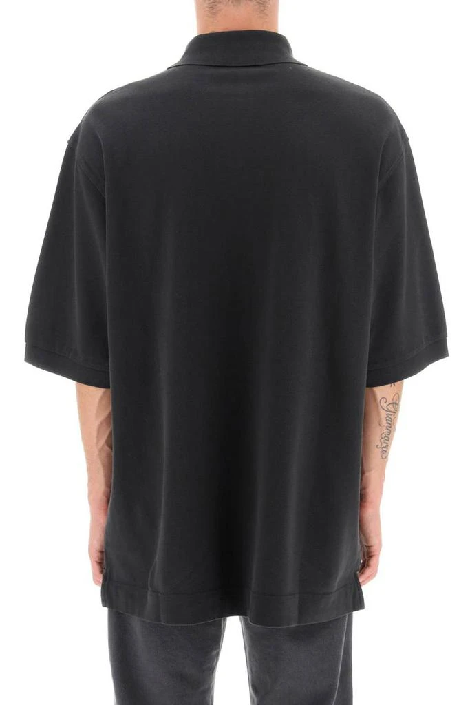 商品Acne Studios|Acne studios oversized polo shirt with embroidered logo,价格¥1778,第3张图片详细描述