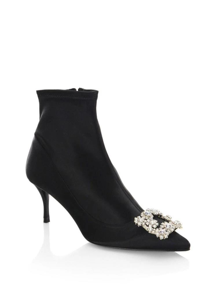 商品Roger Vivier|方扣绸缎踝靴,价格¥15547,第1张图片