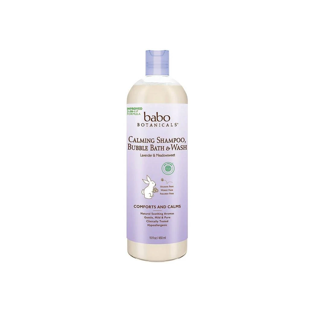 商品Babo Botanicals|Babo Botanicals Calming Baby 3-in-1: Bubble Bath, Shampoo & Wash - Lavender & Meadowsweet,价格¥129,第1张图片