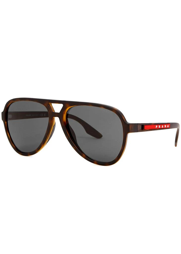 商品Prada|Tortoiseshell aviator-style sunglasses,价格¥961,第1张图片