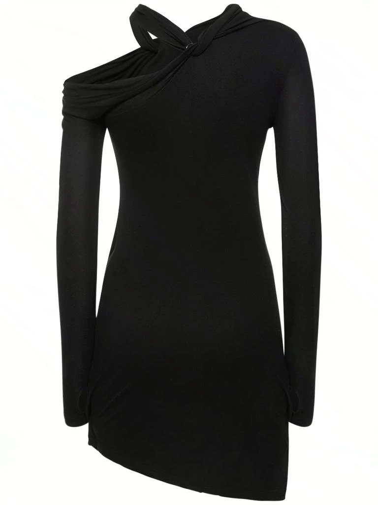 商品Helmut Lang|Viscose Jersey Twist Midi Dress,价格¥2768,第4张图片详细描述
