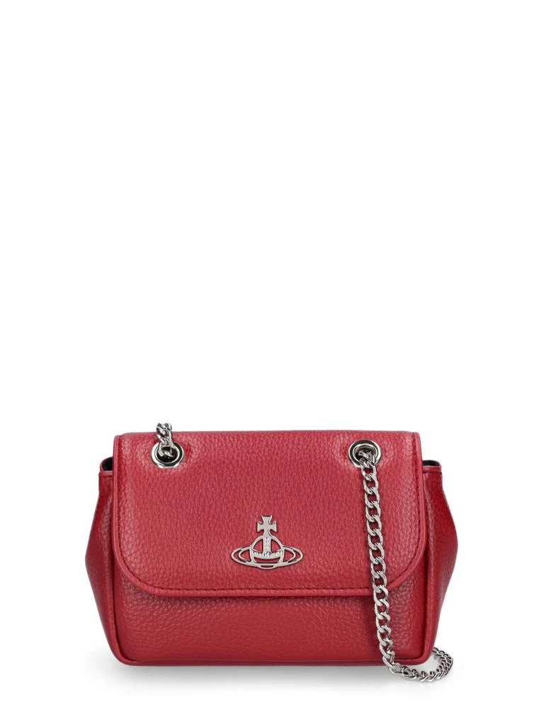 商品Vivienne Westwood|Small Derby Faux Leather Shoulder Bag,价格¥852,第1张图片