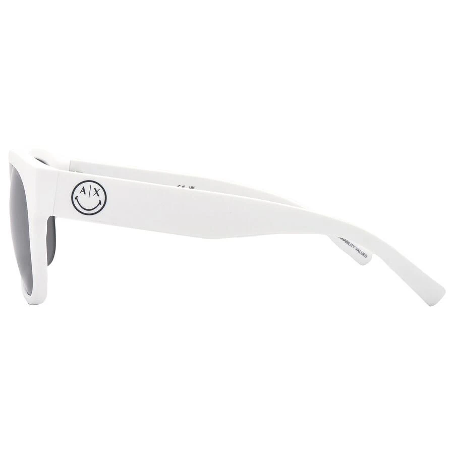 商品Armani Exchange|Gray Mirrored Silver Square Men's Sunglasses AX4128SU 81566G 55,价格¥355,第3张图片详细描述
