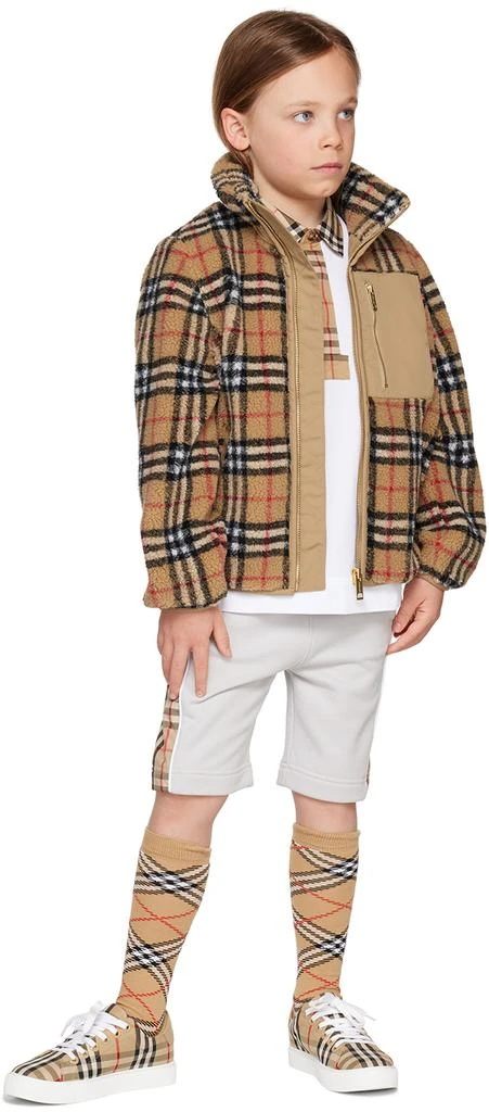 商品Burberry|Kids Beige Vintage Check Jacket,价格¥2103,第4张图片详细描述