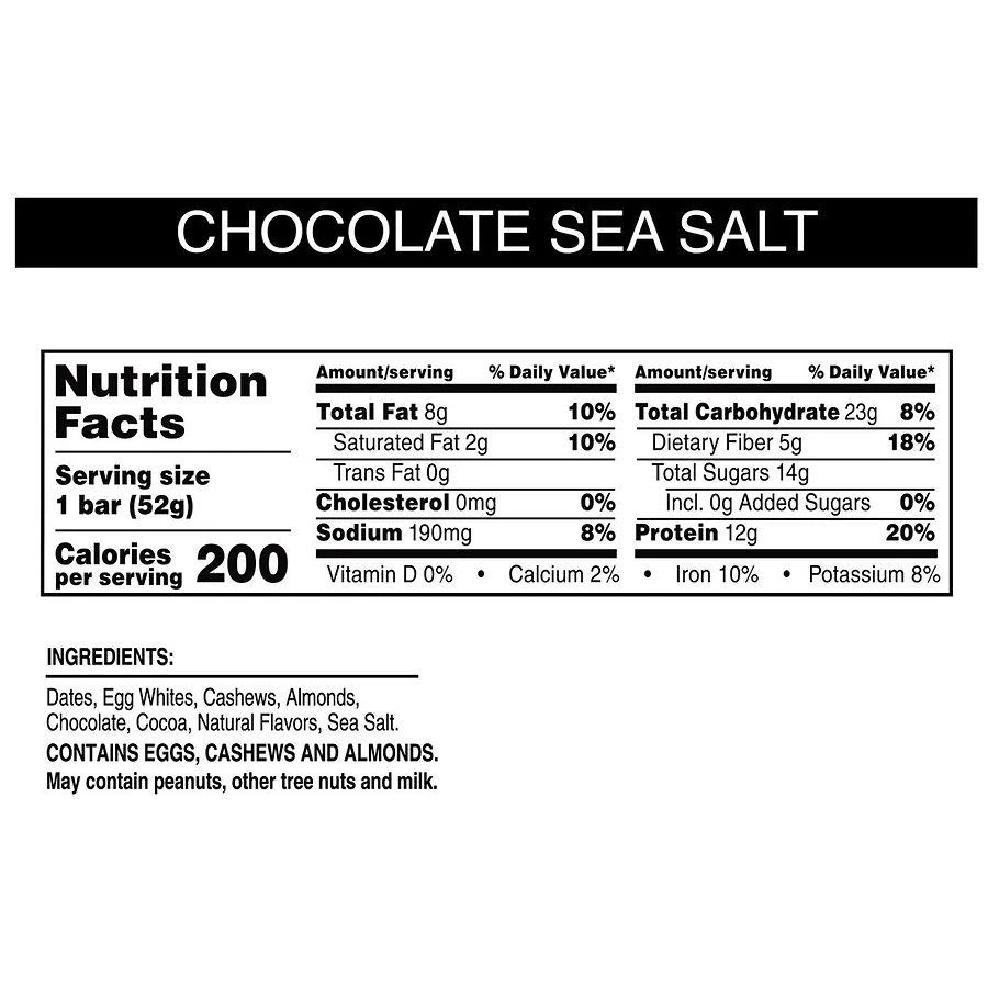 Protein Bars Chocolate Sea Salt 商品