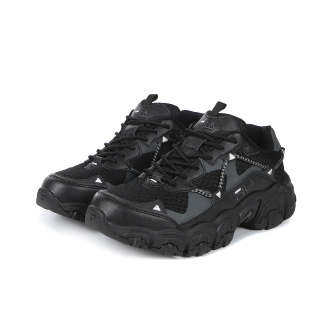 商品 【享贝家】ZY - （预售款）斐乐 Fila 黑色猫爪 透气跑鞋 运动鞋 韩版 新款 男女同款  1JM02570F-001 图